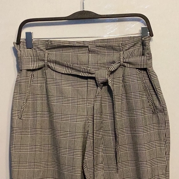 Zara houndstooth paper bag pant size 5 - Picture 2 of 8